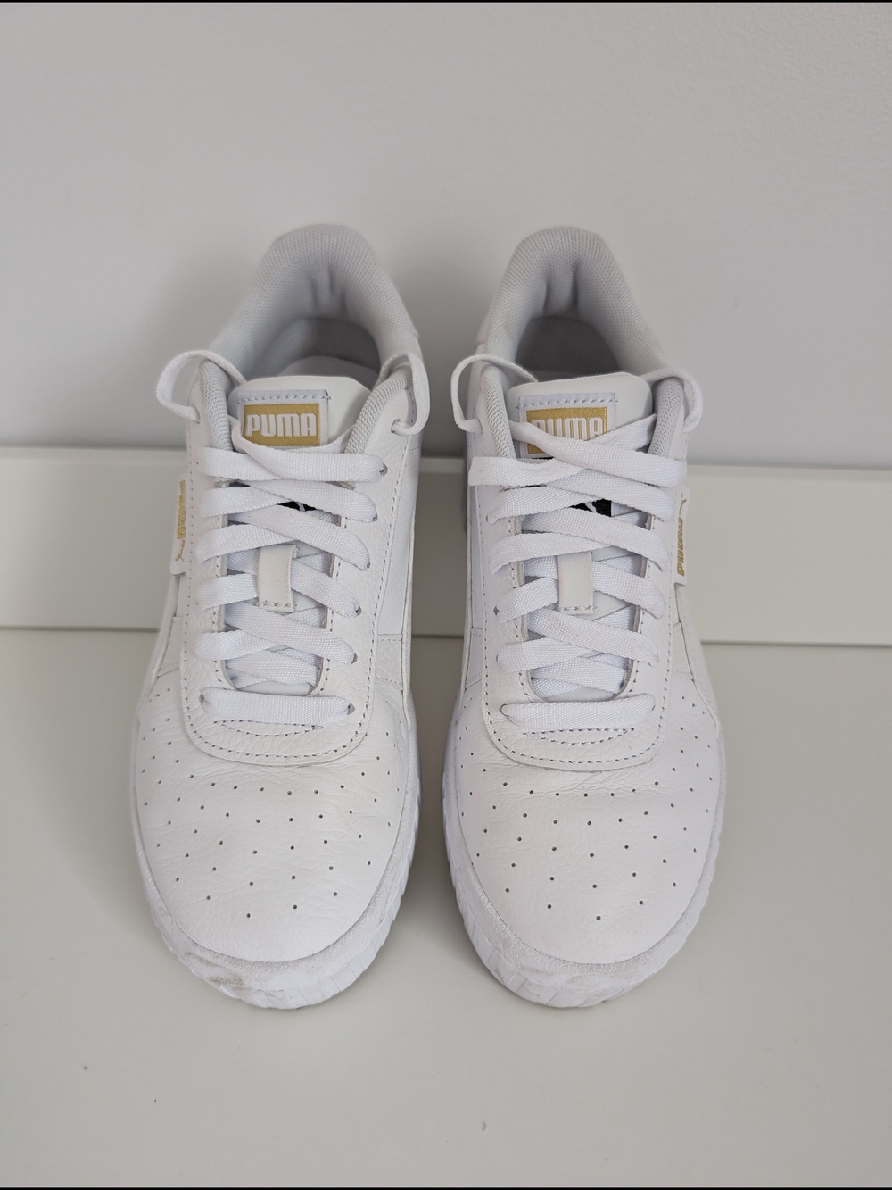 PUMA Cali Wedge Women's White Sneakers Size 6.5
